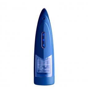 Secwell - Bull King Thrusting Rotating Interactive Moaning Masturbator Cup (Chargeable - Blue)